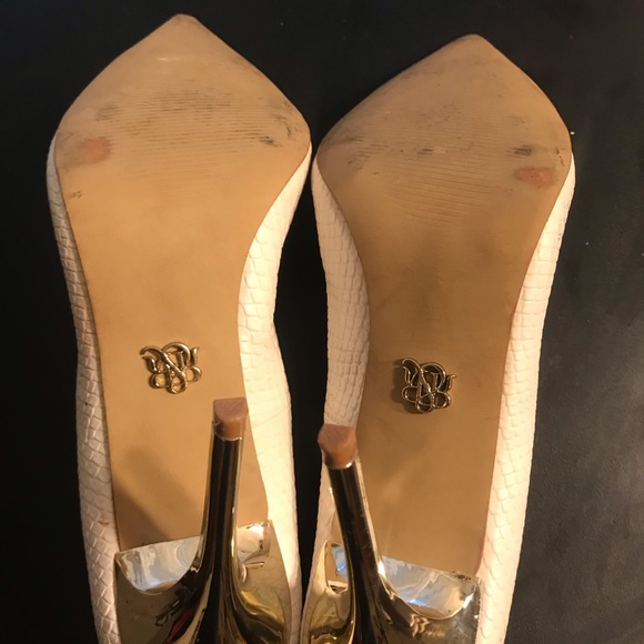 ✨EUC Rock & Republic White snakeskin like  Heels - Picture 4 of 6